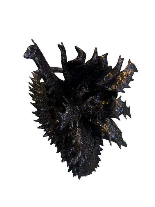 Black Thorn Flower Bag