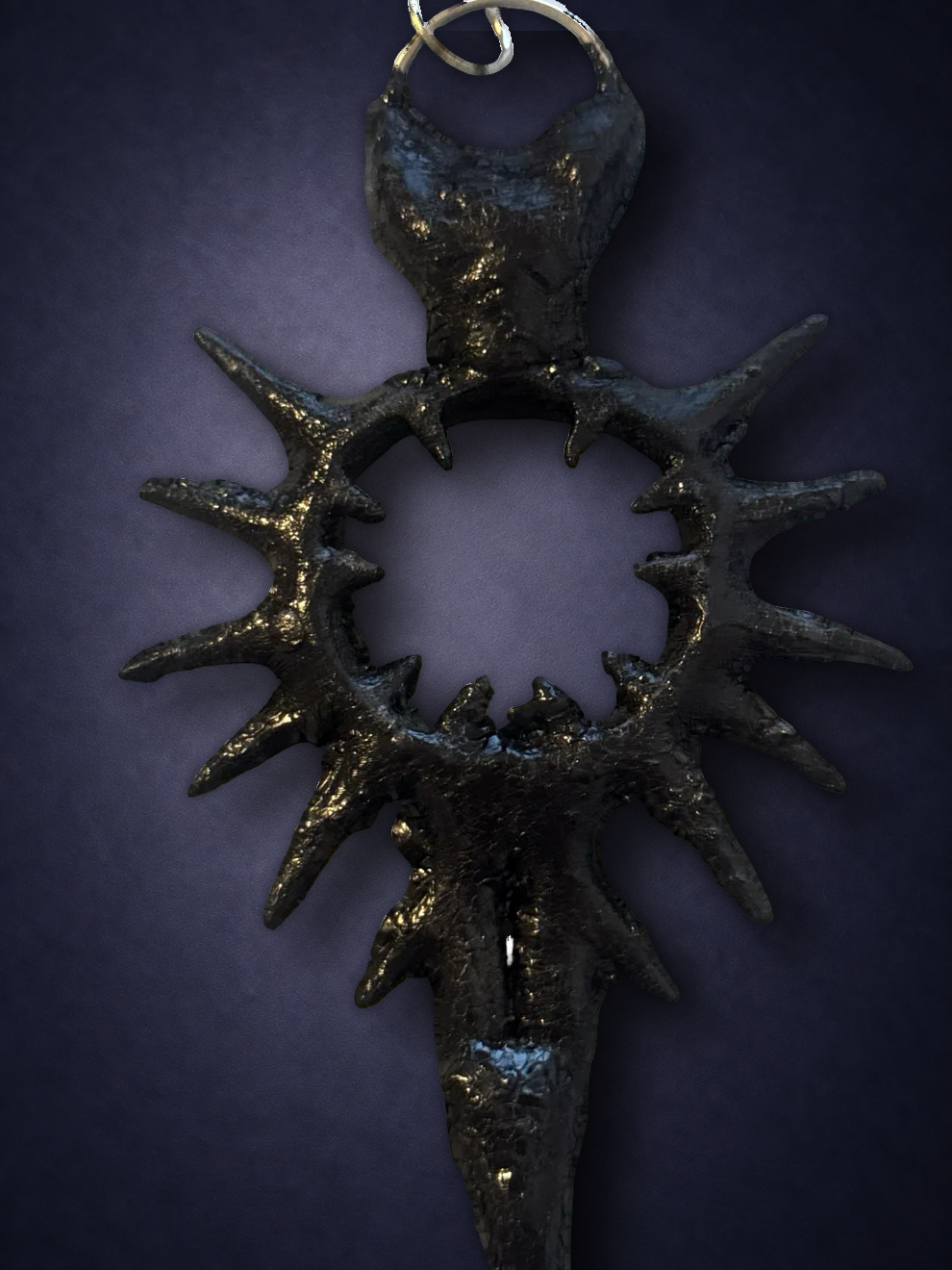Black Eclipse Talisman Keychain
